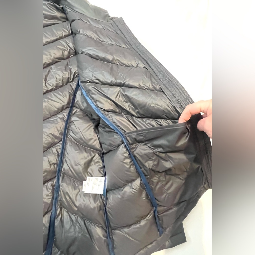 Calvin Klein Women's Charcoal Gray Packable Lightweight Down Puffer Jacket L - Picture 15 of 15